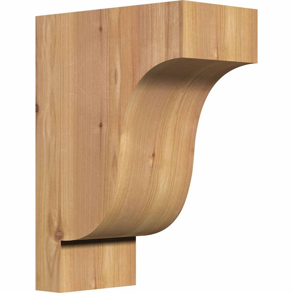 Ekena Millwork Newport Smooth Corbel, Western Red Cedar, 5 1/2"W x 10"D x 14"H COR06X10X14NEW00SWR - main